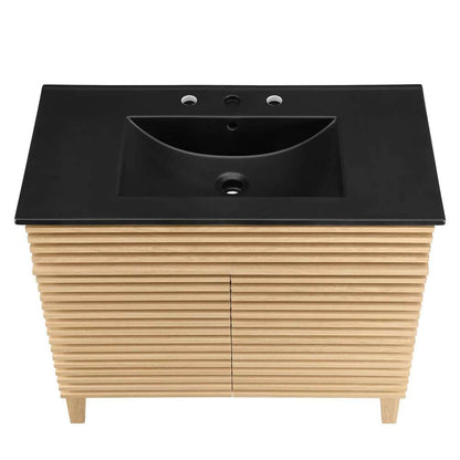 Modway - Render 36in Bathroom Vanity - EEI-5396-OAK-BLK veiw 6