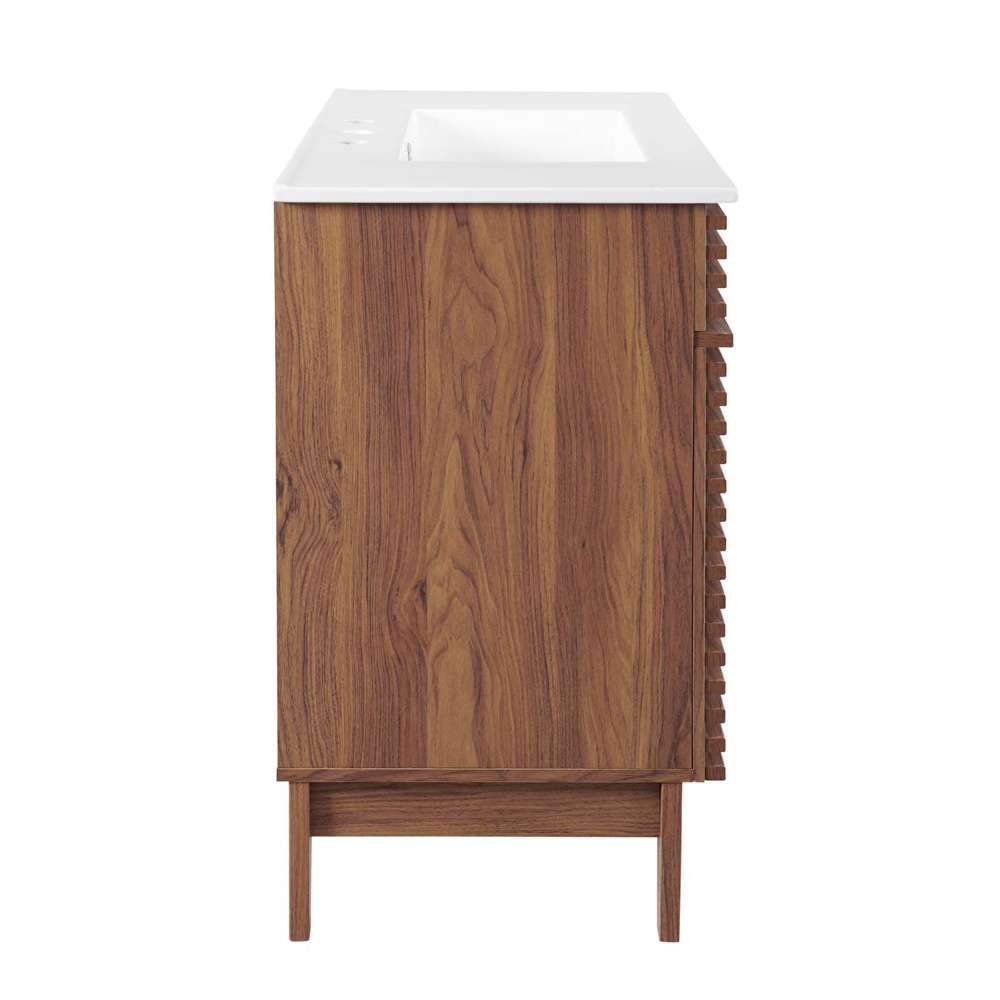 Modway - Render 36in Bathroom Vanity - EEI-4437-WAL-WHI veiw 3