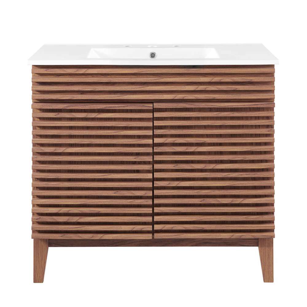Modway - Render 36in Bathroom Vanity - EEI-4437-WAL-WHI veiw 4