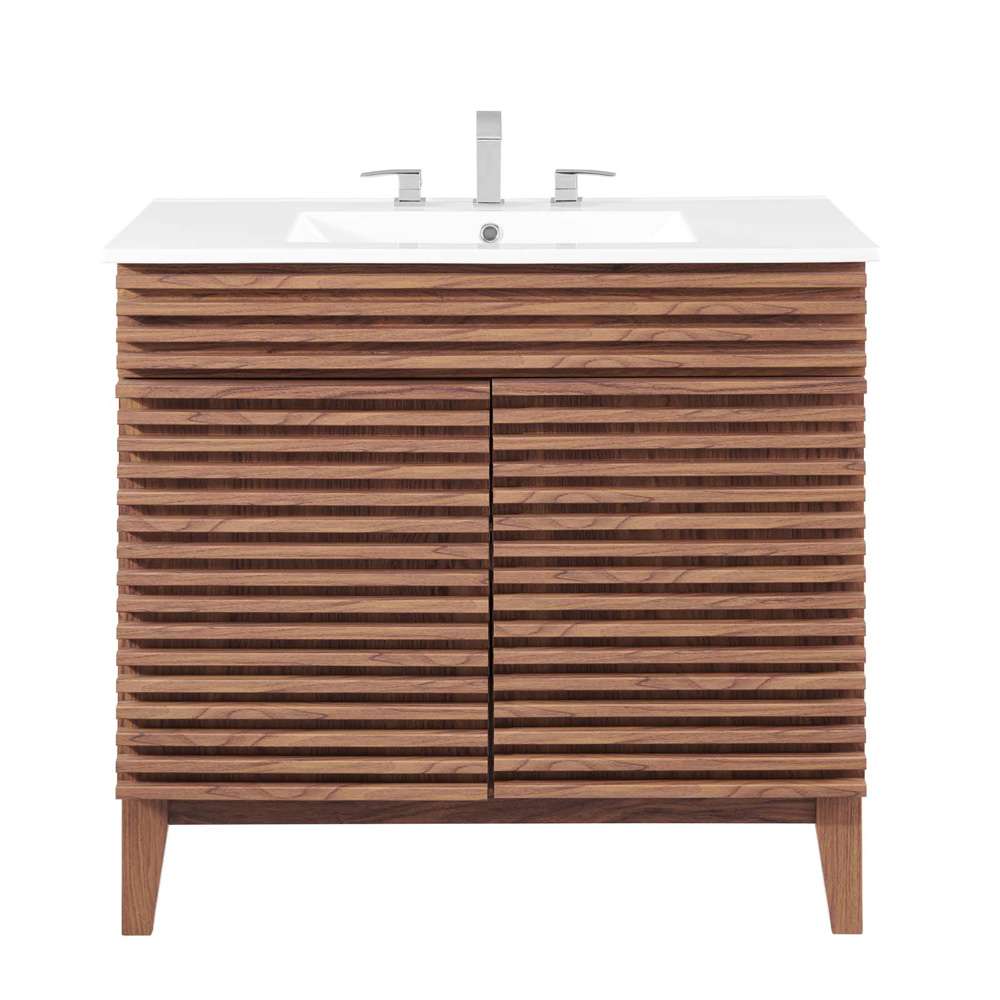 Modway - Render 36in Bathroom Vanity - EEI-4437-WAL-WHI veiw 5