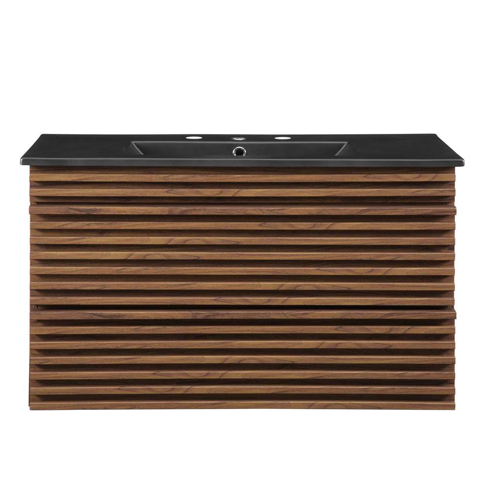 Modway - Render 36in Wall-Mount Bathroom Vanity - EEI-5395-WAL-BLK veiw 4