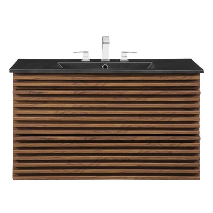Modway - Render 36in Wall-Mount Bathroom Vanity - EEI-5395-WAL-BLK veiw 5