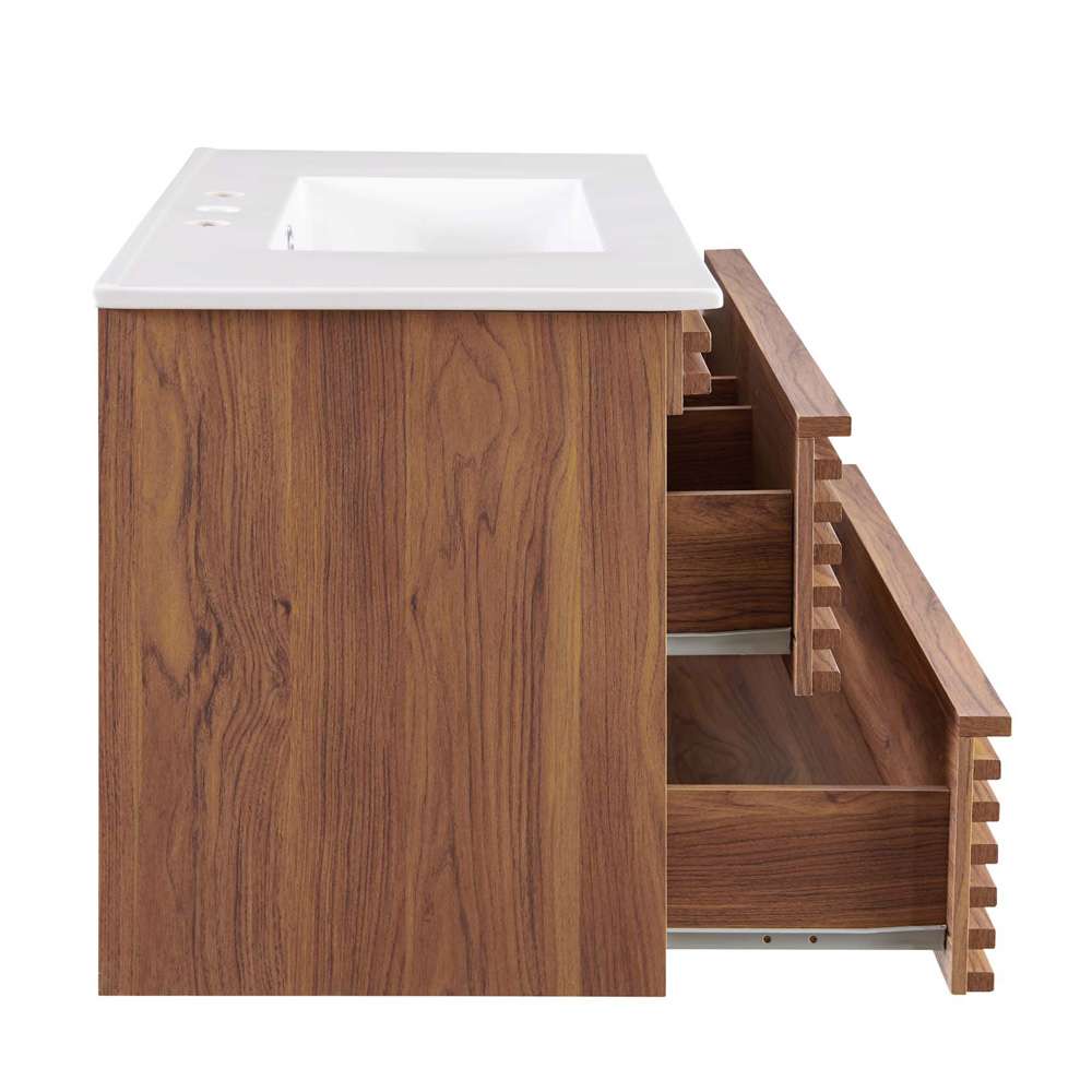 Modway - Render 36in Wall-Mount Bathroom Vanity - EEI-4436-WAL-WHI veiw 3