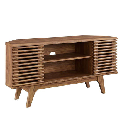 Modway - Render 46in Corner TV Stand - EEI-6157-WAL veiw 1