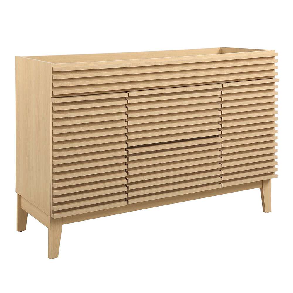 Modway - Render 48in Single Sink Compatible (not included) Bathroom Vanity Cabinet - EEI-4341-OAK veiw 1