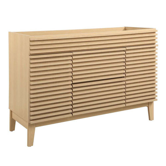Modway - Render 48in Single Sink Compatible (not included) Bathroom Vanity Cabinet - EEI-4341-OAK veiw 1
