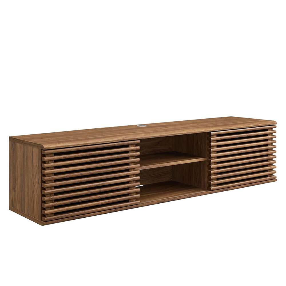 Modway - Render 60in Wall-Mount Media Console TV Stand - EEI-4267-WAL veiw 1