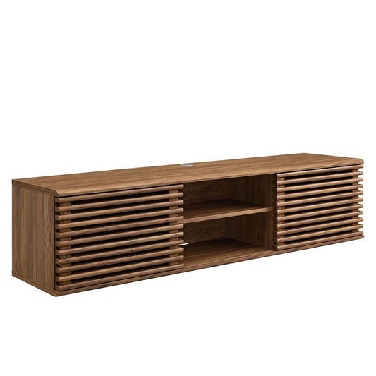 Modway - Render 60in Wall-Mount Media Console TV Stand - EEI-4267-WAL veiw 1