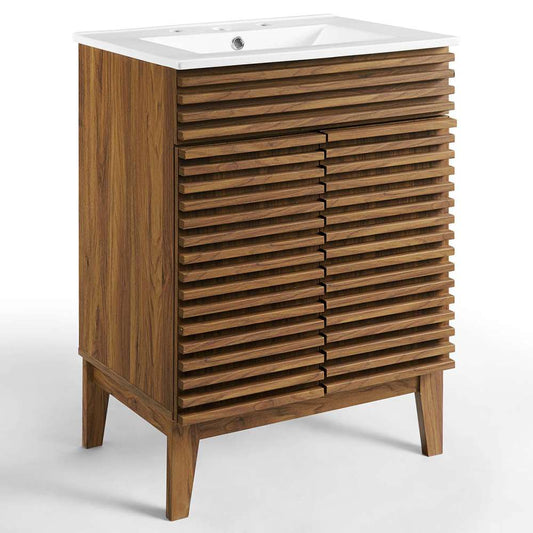 Modway - Render Bathroom Vanity - EEI-3860-WAL-WHI veiw 1