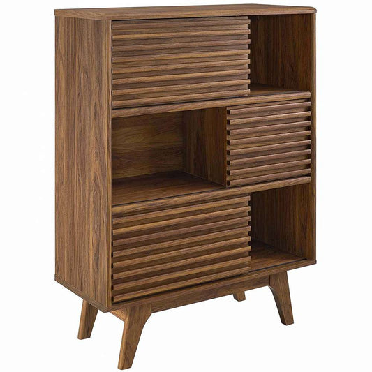 Modway - Render Three-Tier Display Storage Cabinet Stand - EEI-3343-WAL veiw 1