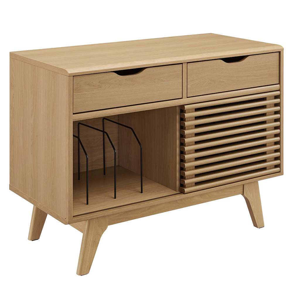 Modway - Render Vinyl Record Display Stand - EEI-4323-OAK veiw 1