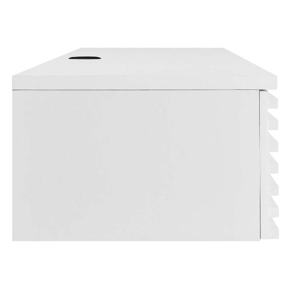 Modway - Render Wall Mount Wood Office Desk - EEI-5865-WHI veiw 3