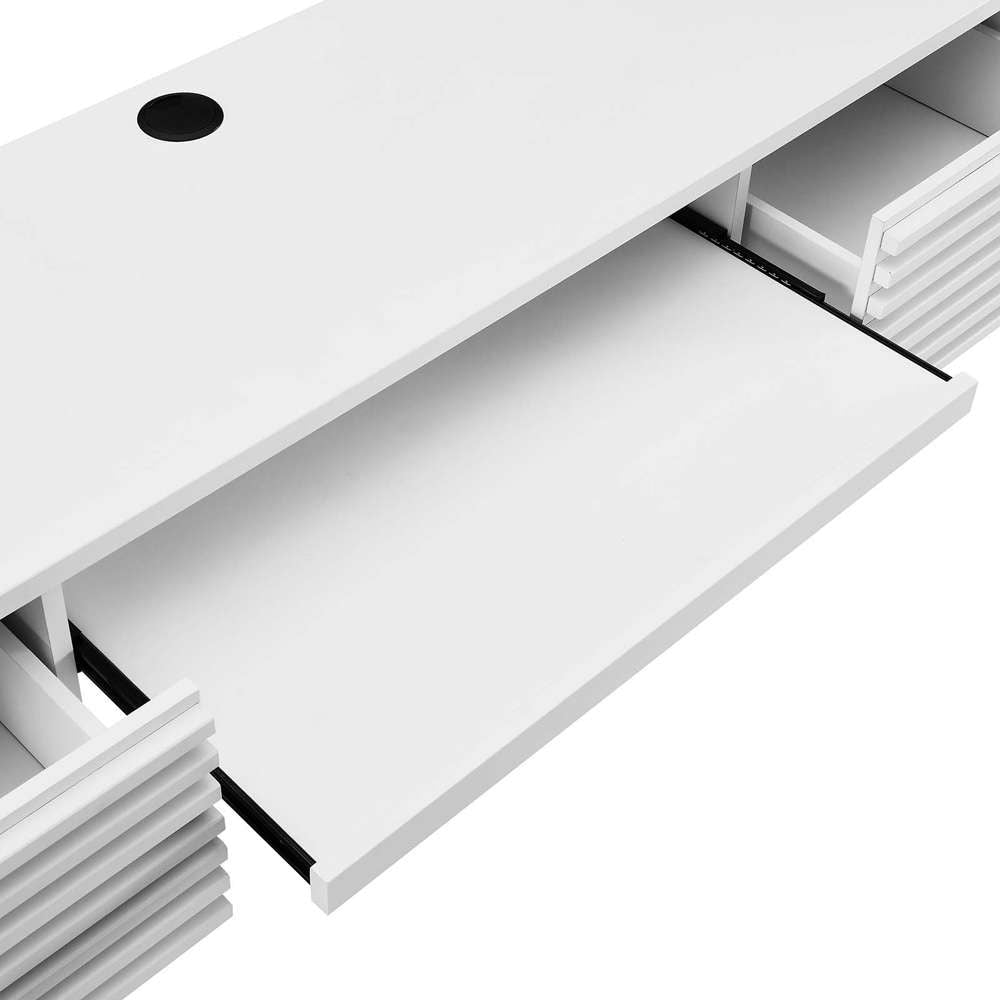 Modway - Render Wall Mount Wood Office Desk - EEI-5865-WHI veiw 6