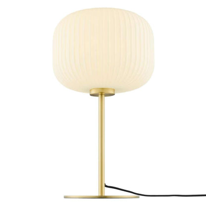 Modway - Reprise Glass Sphere Glass and Metal Table Lamp - EEI-5622-WHI-SBR veiw 4