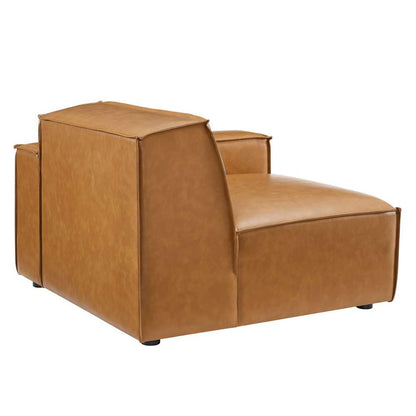 Modway - Restore Right-Arm Vegan Leather Sectional Sofa Chair - EEI-4493-TAN veiw 4