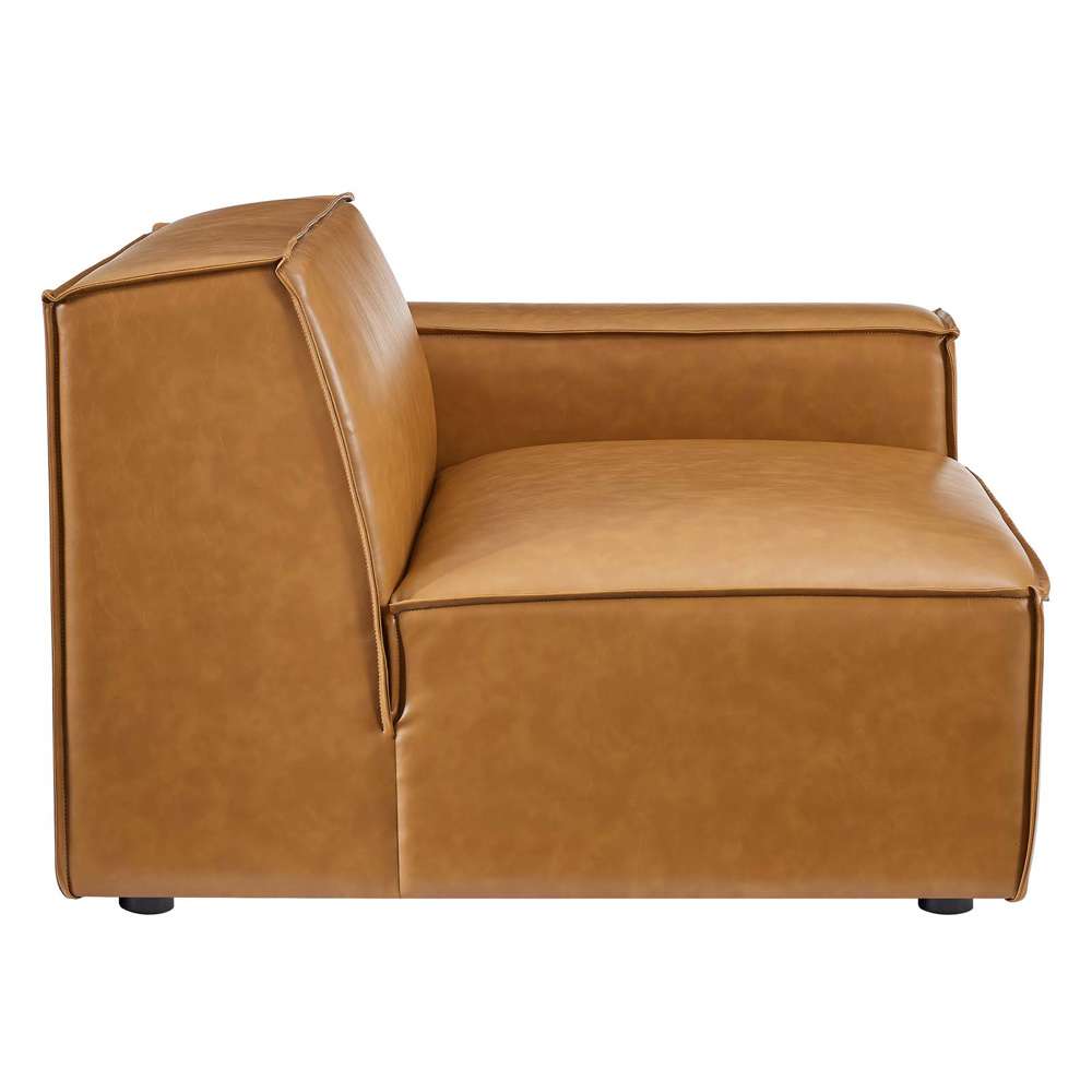 Modway - Restore Vegan Leather Loveseat - EEI-4707-TAN veiw 5