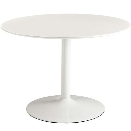 Modway - Revolve Round Wood Dining Table - EEI-785-WHI veiw 1