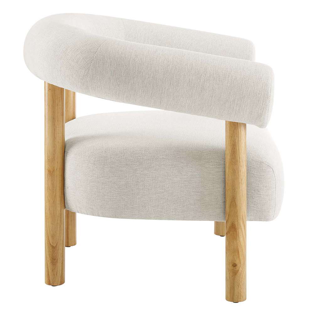 Modway - Sable Upholstered Fabric Armchair - EEI-6689-IVO-NAT veiw 3