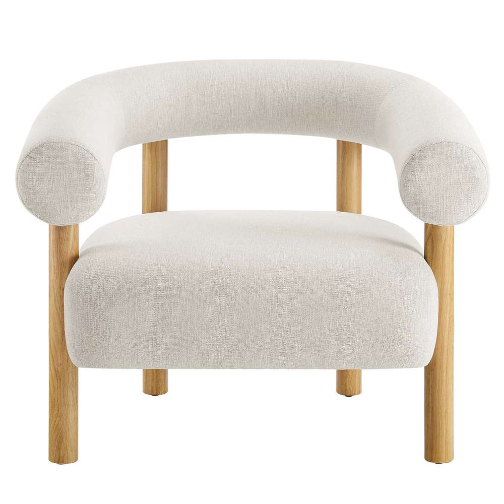 Modway - Sable Upholstered Fabric Armchair - EEI-6689-IVO-NAT veiw 5