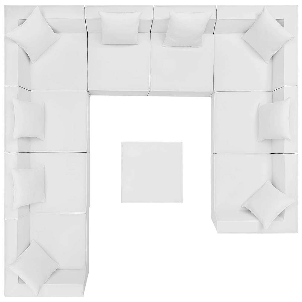 Modway - Saybrook Outdoor Patio Upholstered 10-Piece Sectional Sofa - EEI-4389-WHI veiw 1
