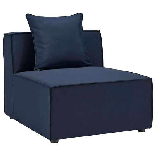 Modway - Saybrook Outdoor Patio Upholstered Sectional Sofa Armless Chair - EEI-4209-NAV veiw 1