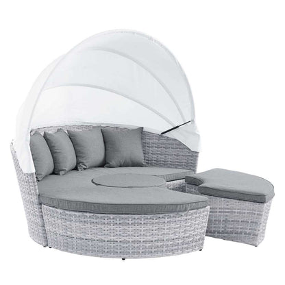 Modway - Scottsdale Canopy Outdoor Patio Daybed - EEI-4442-LGR-GRY veiw 2