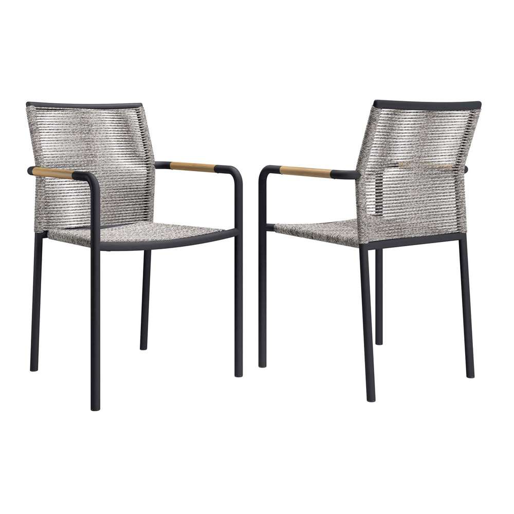 Modway - Serenity Outdoor Patio Armchairs (Set of 2) - EEI-5036-LGR veiw 2