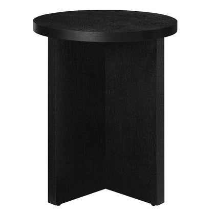 Modway - Silas Round Mango Wood Side Table - EEI-6579-BLK veiw 1