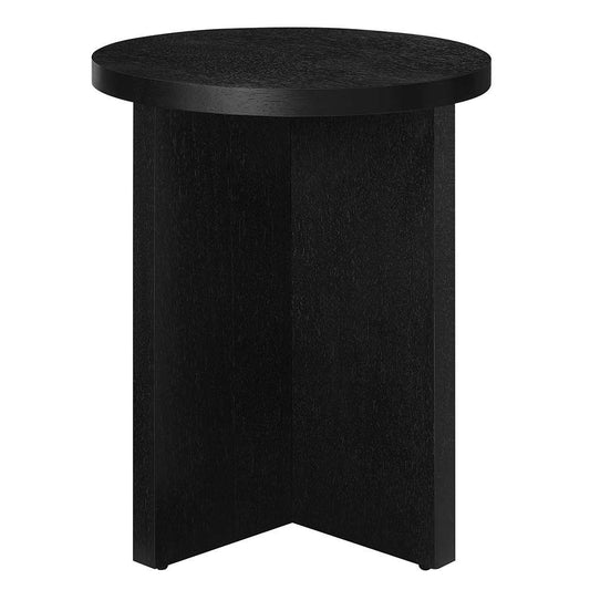 Modway - Silas Round Mango Wood Side Table - EEI-6579-BLK veiw 1