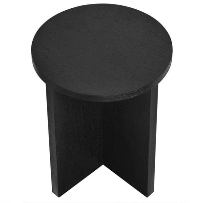 Modway - Silas Round Mango Wood Side Table - EEI-6579-BLK veiw 4