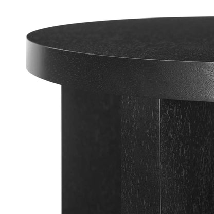 Modway - Silas Round Mango Wood Side Table - EEI-6579-BLK veiw 5