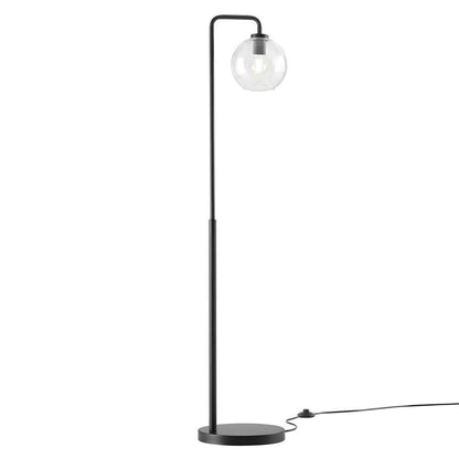 Modway - Silo Glass Globe Glass and Metal Floor Lamp - EEI-5616-BLK veiw 3