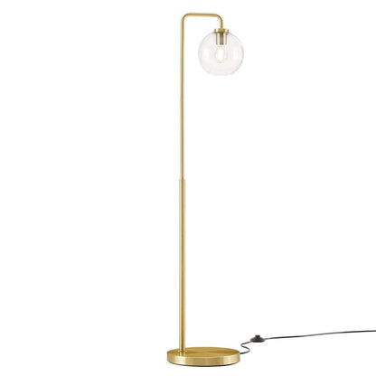 Modway - Silo Glass Globe Glass and Metal Floor Lamp - EEI-5616-SBR veiw 3