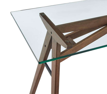 Modway - Steadfast Glass Top Office Desk - EEI-4580-WAL veiw 4