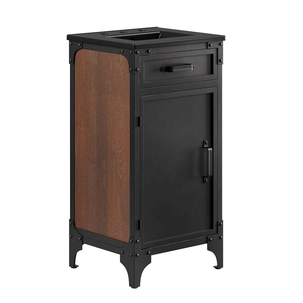 Modway - Steamforge 18in Bathroom Vanity - EEI-6412-BLK-BLK veiw 2