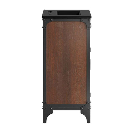 Modway - Steamforge 18in Bathroom Vanity - EEI-6412-BLK-BLK veiw 3