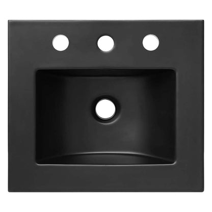 Modway - Steamforge 18in Bathroom Vanity - EEI-6412-BLK-BLK veiw 6