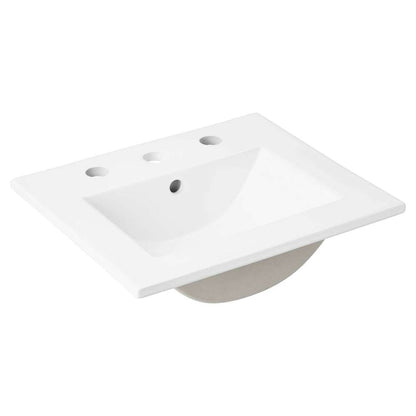 Modway - Steamforge 18in Bathroom Vanity - EEI-6411-WHI-BLK veiw 5