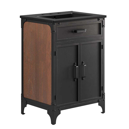 Modway - Steamforge 24in Bathroom Vanity - EEI-6414-BLK-BLK veiw 1