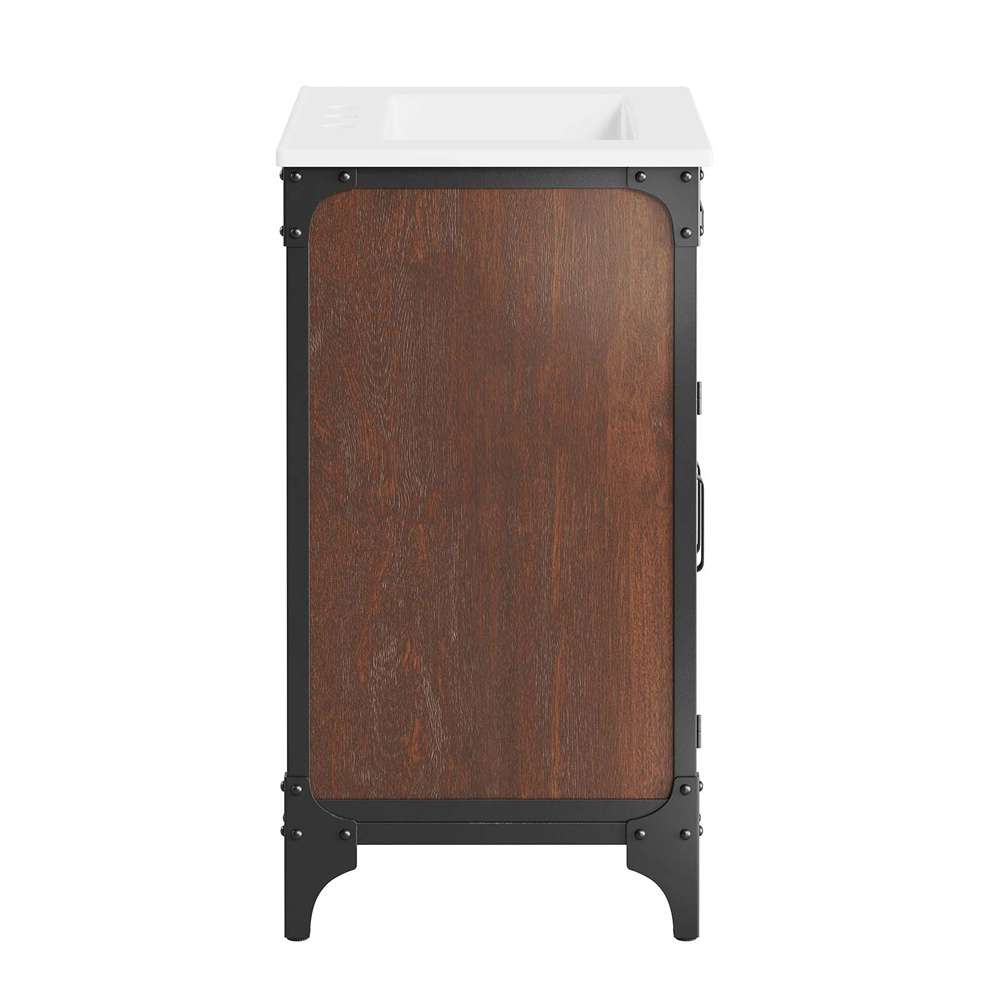 Modway - Steamforge 24in Bathroom Vanity - EEI-6413-WHI-BLK veiw 3