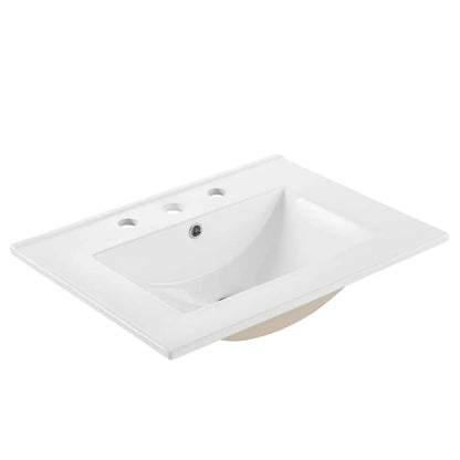 Modway - Steamforge 24in Bathroom Vanity - EEI-6413-WHI-BLK veiw 5
