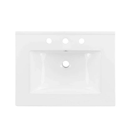Modway - Steamforge 24in Bathroom Vanity - EEI-6413-WHI-BLK veiw 6