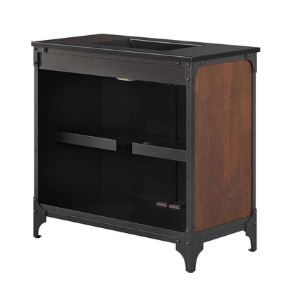 Modway - Steamforge 36in Bathroom Vanity - EEI-6418-BLK-BLK veiw 4