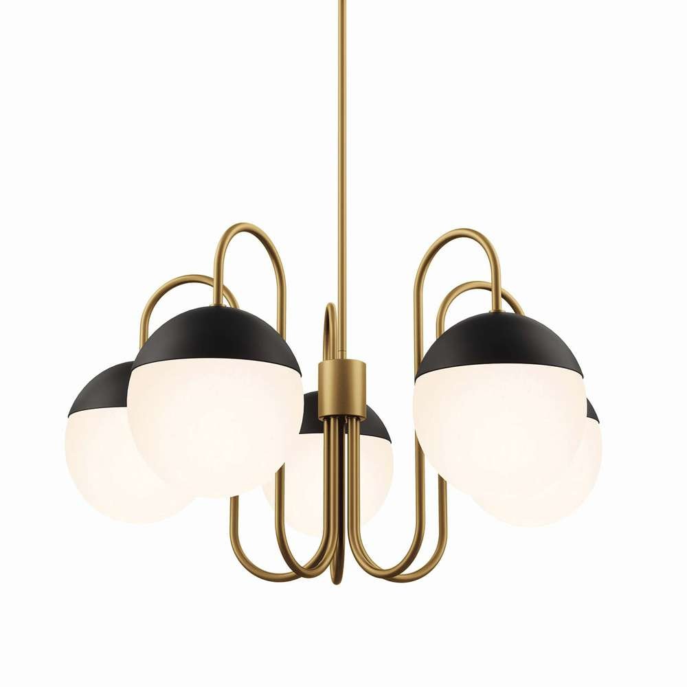Modway - Stellar 5-Light Chandelier - EEI-5658-OPA-SBR veiw 3