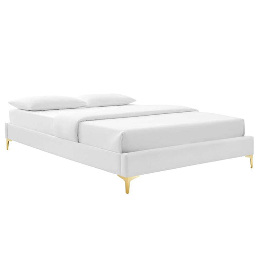 Modway - Sutton Full Performance Velvet Bed Frame - MOD-6306-WHI veiw 1
