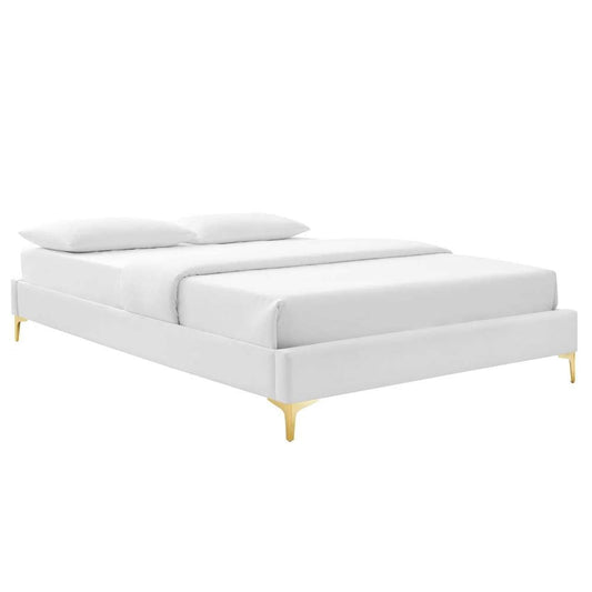 Modway - Sutton Full Performance Velvet Bed Frame - MOD-6306-WHI veiw 2