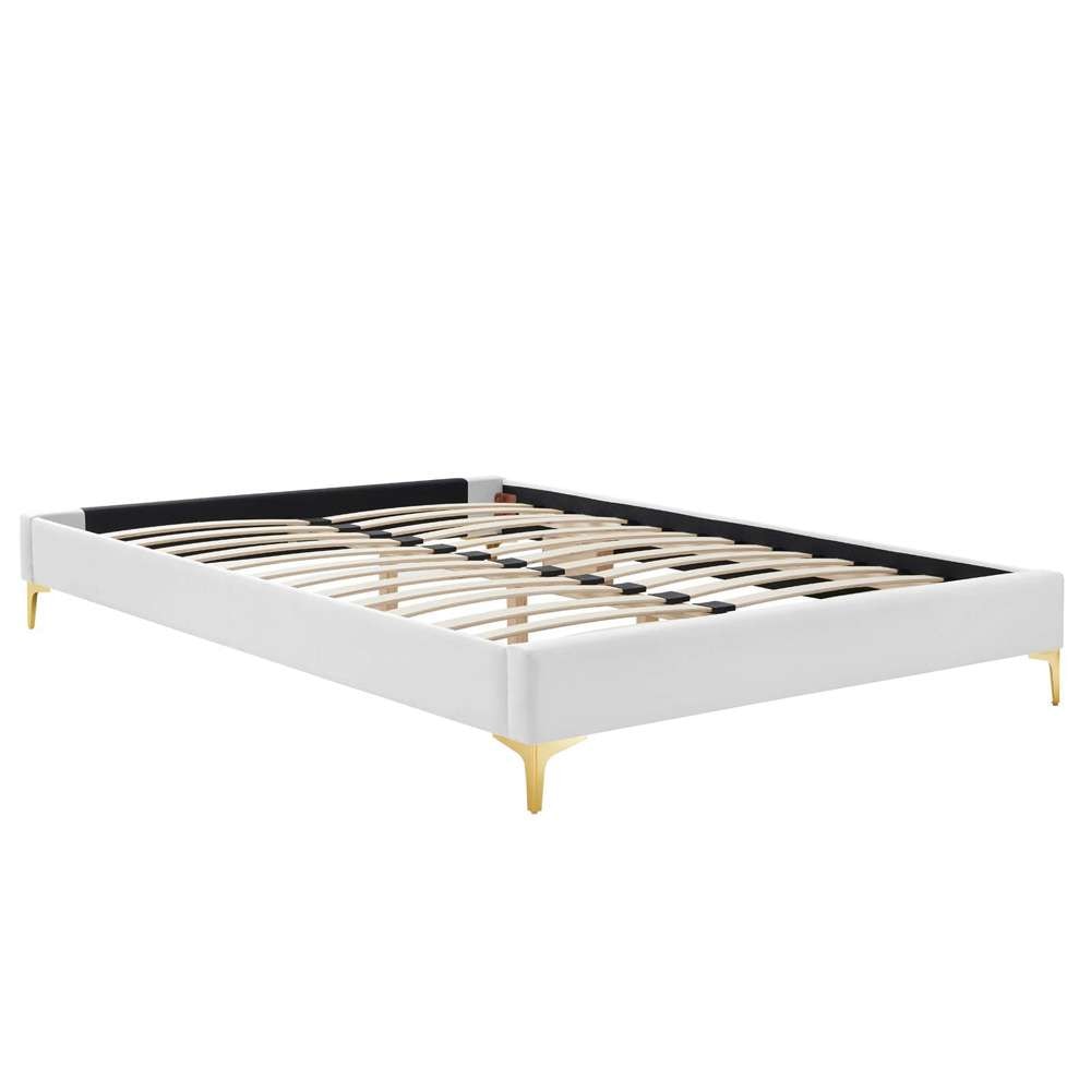 Modway - Sutton Full Performance Velvet Bed Frame - MOD-6306-WHI veiw 3