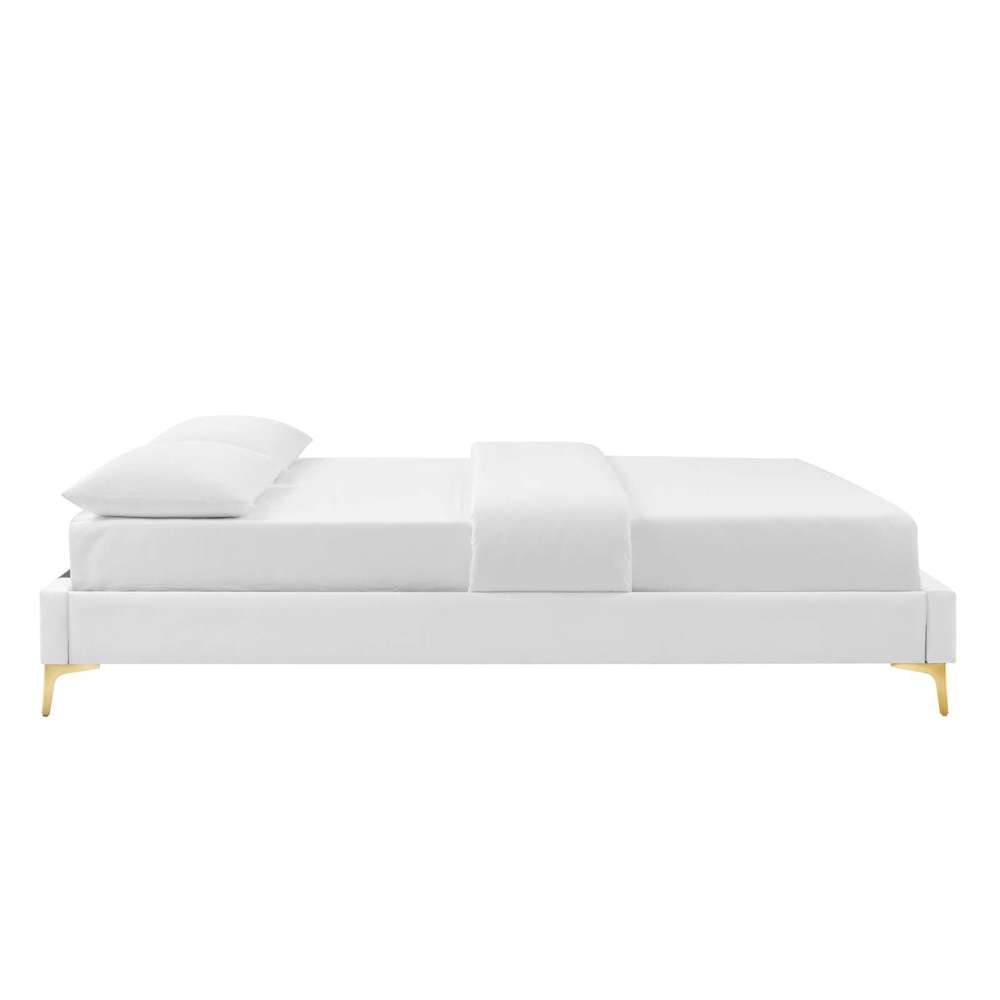 Modway - Sutton Full Performance Velvet Bed Frame - MOD-6306-WHI veiw 4