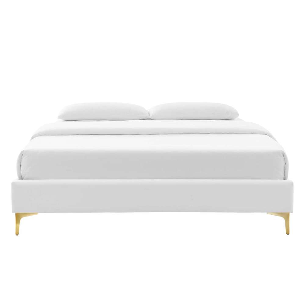 Modway - Sutton Full Performance Velvet Bed Frame - MOD-6306-WHI veiw 5