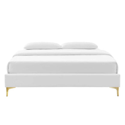 Modway - Sutton Full Performance Velvet Bed Frame - MOD-6306-WHI veiw 5